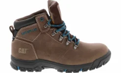 Wide-Width Boots|Safety Toe Boots|CATERPILLAR Mae Women's Steel Toe Work Boot Brown