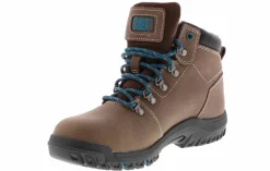 Wide-Width Boots|Safety Toe Boots|CATERPILLAR Mae Women's Steel Toe Work Boot Brown