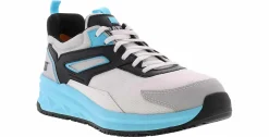 Slip Resistant|Electro Static Dissipative (Esd)|CATERPILLAR Streamline Runner Men’s Carbon Composite Toe Work Shoe White