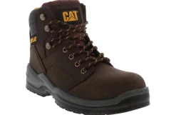 Safety Toe Boots|Slip Resistant|CATERPILLAR Striver Men’s Wide-Width Steel Toe Work Boot Brown