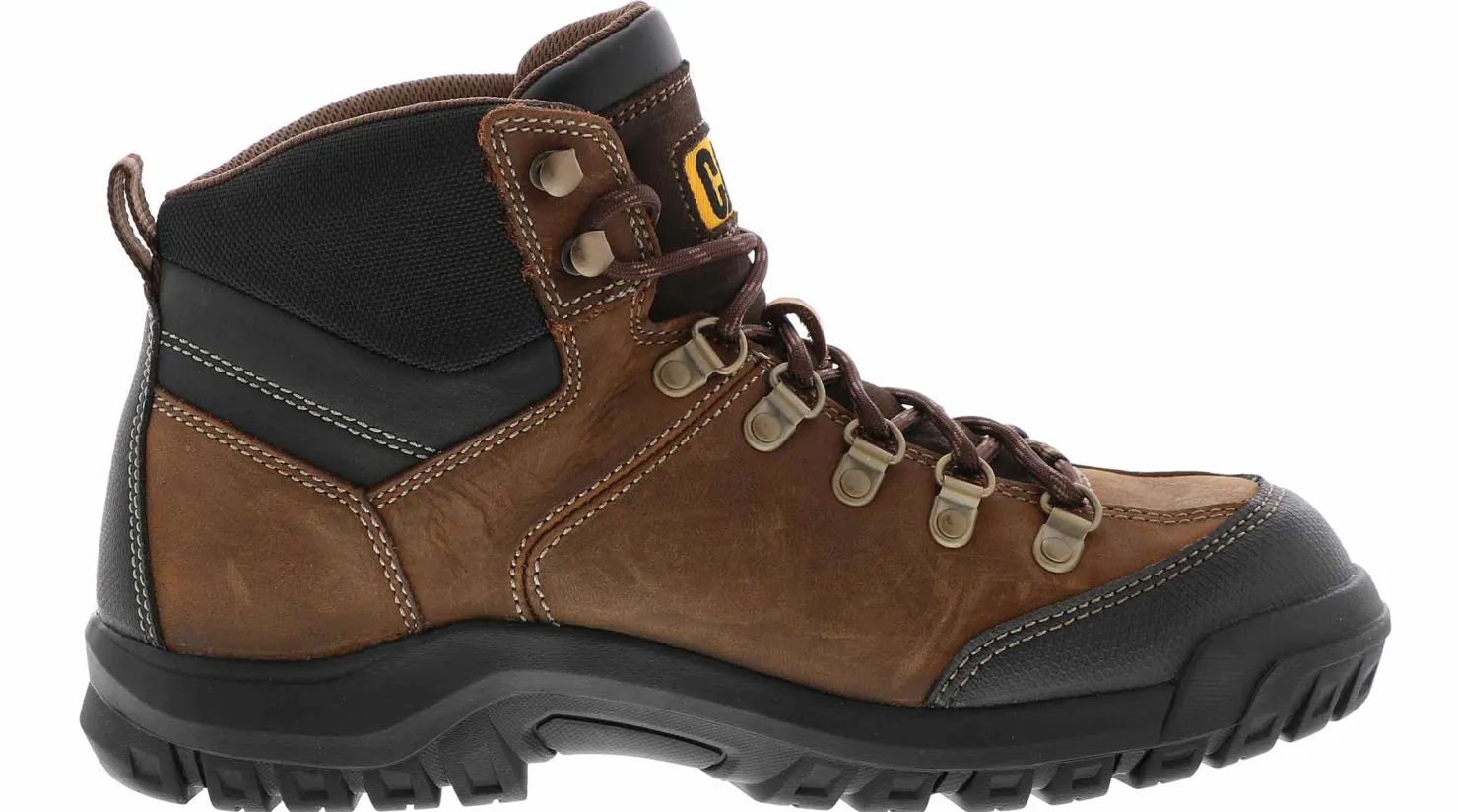 Soft Toe Boots|Slip Resistant|CATERPILLAR Threshold Men's Soft Toe Work Boot Brown
