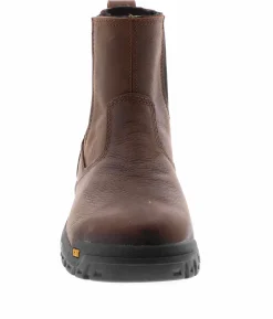 Safety Toe Boots|CATERPILLAR Wheelbase Men's Steel Toe Work Boot Brown