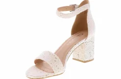 Heeled Sandals|Special Occasion|CL BY LAUNDRY Jessie Eyelet Women's Fashion Heel White