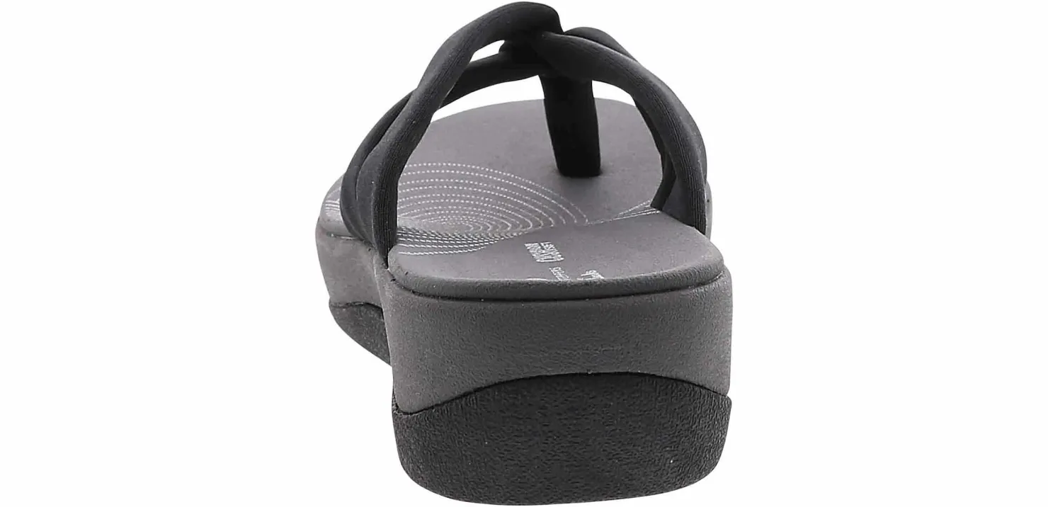 Flip Flops|Comfort Sandals|CLARKS Arla Kaylie Women’s Comfort Sandal Black