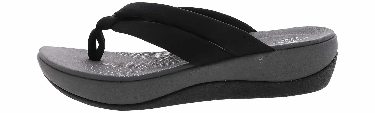 Flip Flops|Comfort Sandals|CLARKS Arla Kaylie Women’s Comfort Sandal Black