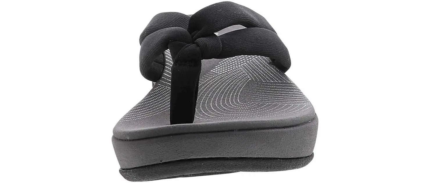 Flip Flops|Comfort Sandals|CLARKS Arla Kaylie Women’s Comfort Sandal Black