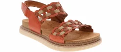 Comfort Sandals|Wedge & Platform Sandals|CLARKS Arwell Glide Women's Fashion Sandal Orange