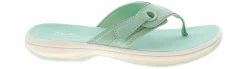 Comfort Sandals|Flip Flops|CLARKS Breeze Ryna Cloudstepper Women's Sandal Green
