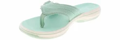 Comfort Sandals|Flip Flops|CLARKS Breeze Ryna Cloudstepper Women's Sandal Green