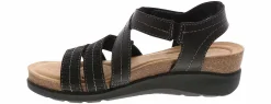 Comfort Sandals|Footbed Sandals|CLARKS Calenne Clara Women's Wedge Sandal Black