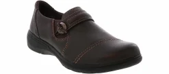 Flat|Slip-On|CLARKS Carliegh Pearl Women’s Casual Shoe Brown