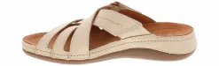 Comfort Sandals|CLARKS Cecily Strap Cream Women’s Sandal White