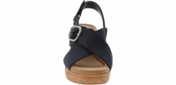 Wedge & Platform Sandals|Heeled Sandals|CLARKS Giselle Dove Buckle Women's Wedge Sandal Blue