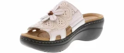 Comfort Sandals|Wedge & Platform Sandals|CLARKS Merliah 2 Belle Women's Wedge Sandal White