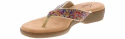 Comfort Sandals|Flat Sandals|CLIFFS BY WHITE MOUNTAIN Cliff By White Mountain Becharm Woman’s Thong Sandal Multicolor