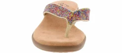 Comfort Sandals|Flat Sandals|CLIFFS BY WHITE MOUNTAIN Cliff By White Mountain Becharm Woman’s Thong Sandal Multicolor