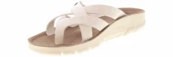 Comfort Sandals|Flat Sandals|CLIFFS BY WHITE MOUNTAIN Banksy Cross Band Women’s Comfort Sandal White