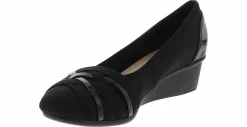 Special Occasion|Comfort Dress Shoes|CLIFFS BY WHITE MOUNTAIN Bowie Women’s Wide-Width Wedge Heel Black