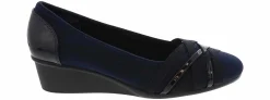 Heels & Wedges|Comfort Dress Shoes|CLIFFS BY WHITE MOUNTAIN Bowie Women’s Wide-Width Wedge Heel Blue