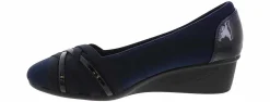 Heels & Wedges|Comfort Dress Shoes|CLIFFS BY WHITE MOUNTAIN Bowie Women’s Wide-Width Wedge Heel Blue