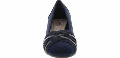 Heels & Wedges|Comfort Dress Shoes|CLIFFS BY WHITE MOUNTAIN Bowie Women’s Wide-Width Wedge Heel Blue