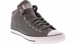 Athleisure & Casual|Canvas Shoes|CONVERSE Chuck Taylor All Star Street Men’s Hi-Top Canvas Sneaker Grey