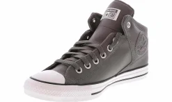 Athleisure & Casual|Canvas Shoes|CONVERSE Chuck Taylor All Star Street Men’s Hi-Top Canvas Sneaker Grey