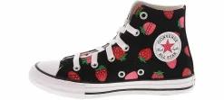 Athletic & Sneakers|CONVERSE Chuck Taylor All Star Strawberries Youth Girls’ (10.5-3) Hi-Top Canvas Sneaker Black
