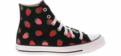 Athletic & Sneakers|CONVERSE Chuck Taylor All Star Strawberries Junior Girls’ (4-7) Hi-Top Canvas Sneaker Black