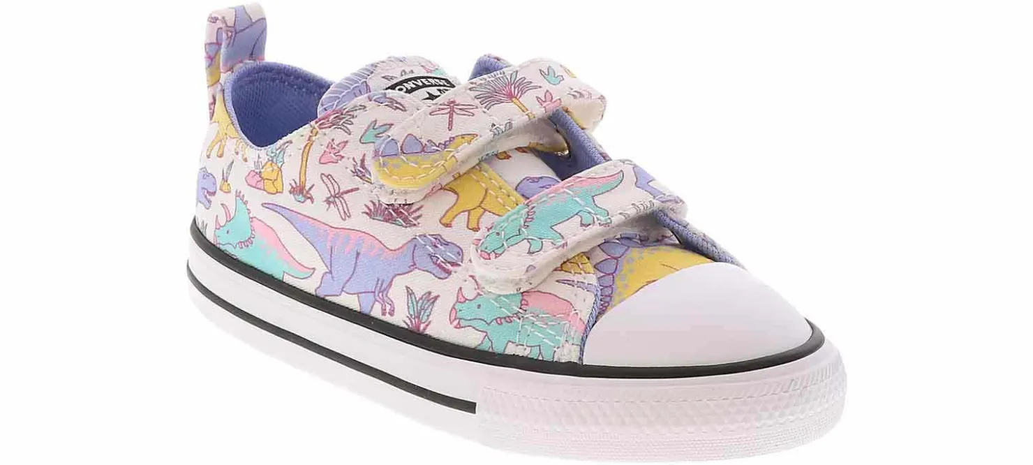 Athletic & Sneakers|CONVERSE Chuck Taylor All Star Dinoverse 2V Toddlers Girls’ (7-10) Canvas Sneaker White
