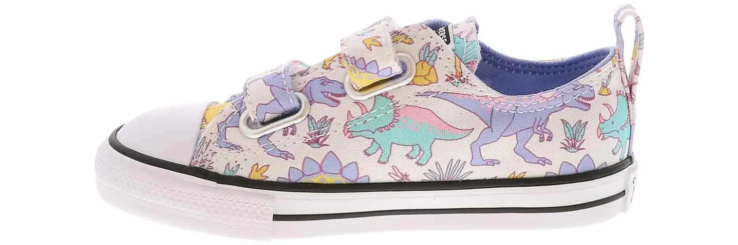 Athletic & Sneakers|CONVERSE Chuck Taylor All Star Dinoverse 2V Toddlers Girls’ (7-10) Canvas Sneaker White