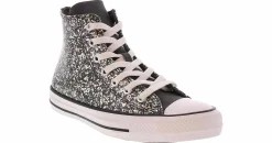 Athletic & Sneakers|Casual|CONVERSE Chuck Taylor All Star Glitter Junior Girls' (4-7) Hi-Top Sneaker Black