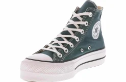 Athleisure & Casual|CONVERSE Chuck Taylor All Star Lift Women’s Hi-Top Platform Sneaker Green