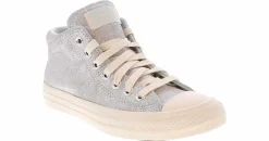 Athleisure & Casual|Flat|CONVERSE Chuck Taylor All Star Madison Winter Slay Women's Mid Top Canvas Sneaker Silver