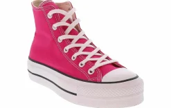 Athleisure & Casual|Skate Shoes|CONVERSE Chuck Taylor All Star Lift Women’s Hi-Top Platform Sneaker Pink