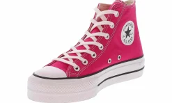 Athleisure & Casual|Skate Shoes|CONVERSE Chuck Taylor All Star Lift Women’s Hi-Top Platform Sneaker Pink