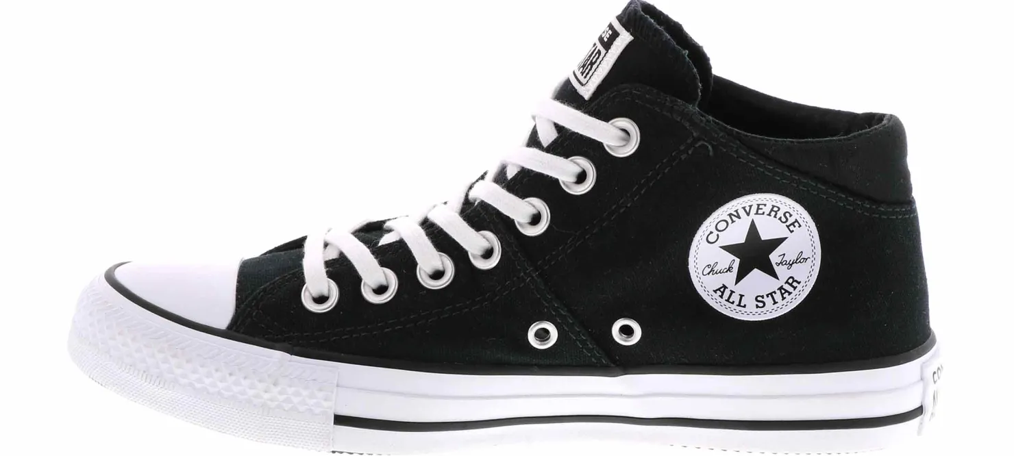 Athleisure & Casual|Skate Shoes|CONVERSE Chuck Taylor All Star Madison Mid Women's Canvas Sneaker Black