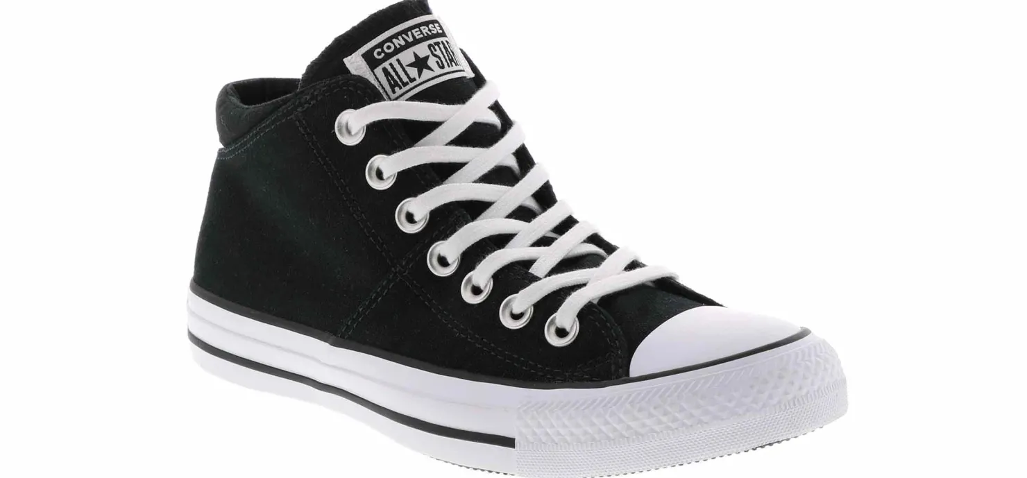 Athleisure & Casual|Skate Shoes|CONVERSE Chuck Taylor All Star Madison Mid Women's Canvas Sneaker Black