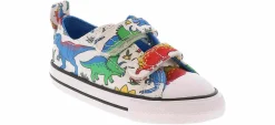 Athletic & Sneakers|CONVERSE Dinoverse 2V Toddlers Boys’ (7-10) Canvas Sneaker White