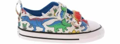 Athletic & Sneakers|CONVERSE Dinoverse 2V Toddlers Boys’ (7-10) Canvas Sneaker White
