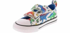 Athletic & Sneakers|CONVERSE Dinoverse 2V Toddlers Boys’ (7-10) Canvas Sneaker White