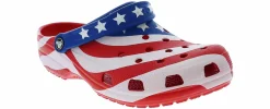 Comfort Shoes|Water Shoes|CROCS Classic American Flag Men's Clog Red