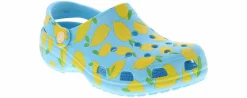 Flat|Comfort Shoes|CROCS Classic Fruit Lemons Women's Clog Blue