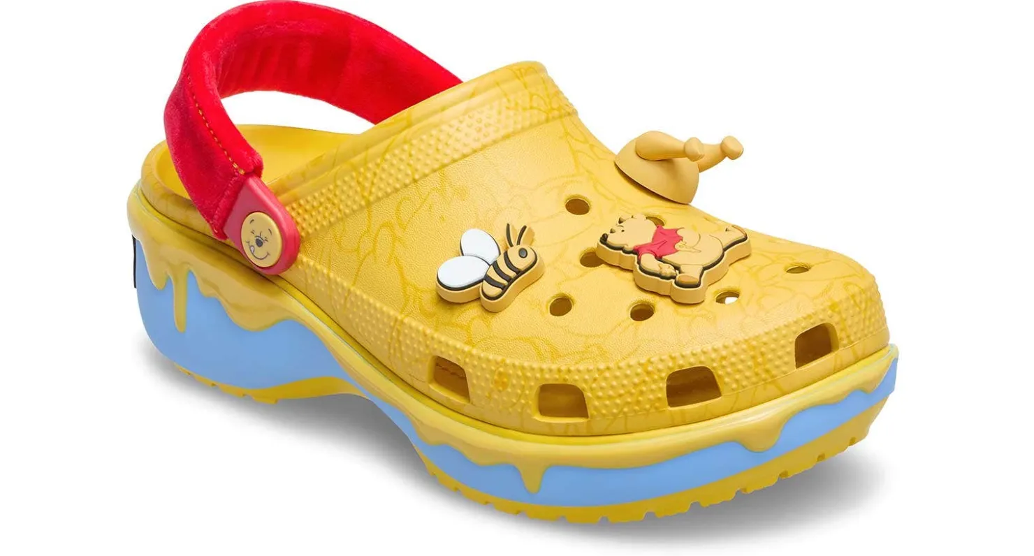 Comfort Shoes|Slip-On|CROCS Disney Winnie the Pooh Women's Classic Platform Clog Yellow