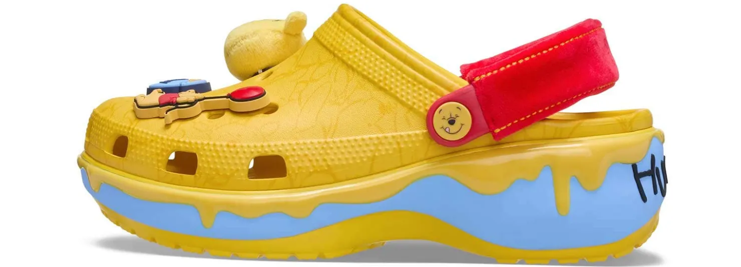 Comfort Shoes|Slip-On|CROCS Disney Winnie the Pooh Women's Classic Platform Clog Yellow