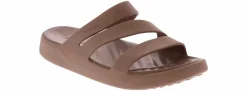 Comfort Sandals|Flat Sandals|CROCS Getaway Strappy Women's Sandal Brown