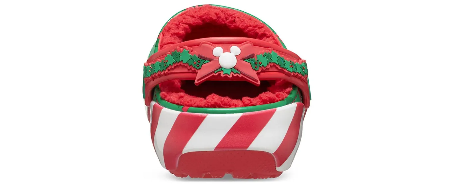 Casual|Casual|CROCS Mickey Mouse Holiday Lined Toddler Kids' (5-10) Clog Green