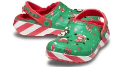 Casual|Casual|CROCS Mickey Mouse Holiday Lined Toddler Kids' (5-10) Clog Green