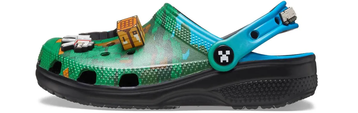 Casual|Casual|CROCS Minecraft Kids’ (11-6) Classic Clog Green