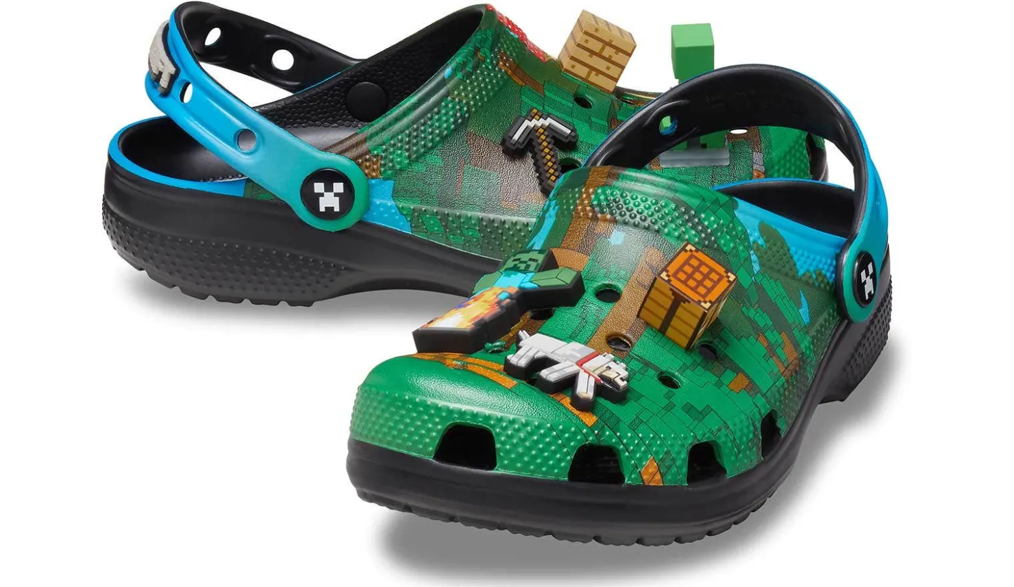 Casual|Casual|CROCS Minecraft Kids’ (11-6) Classic Clog Green